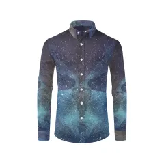 Men's All Over Print Long Sleeve Shirt(Model T61) thumbnail 3