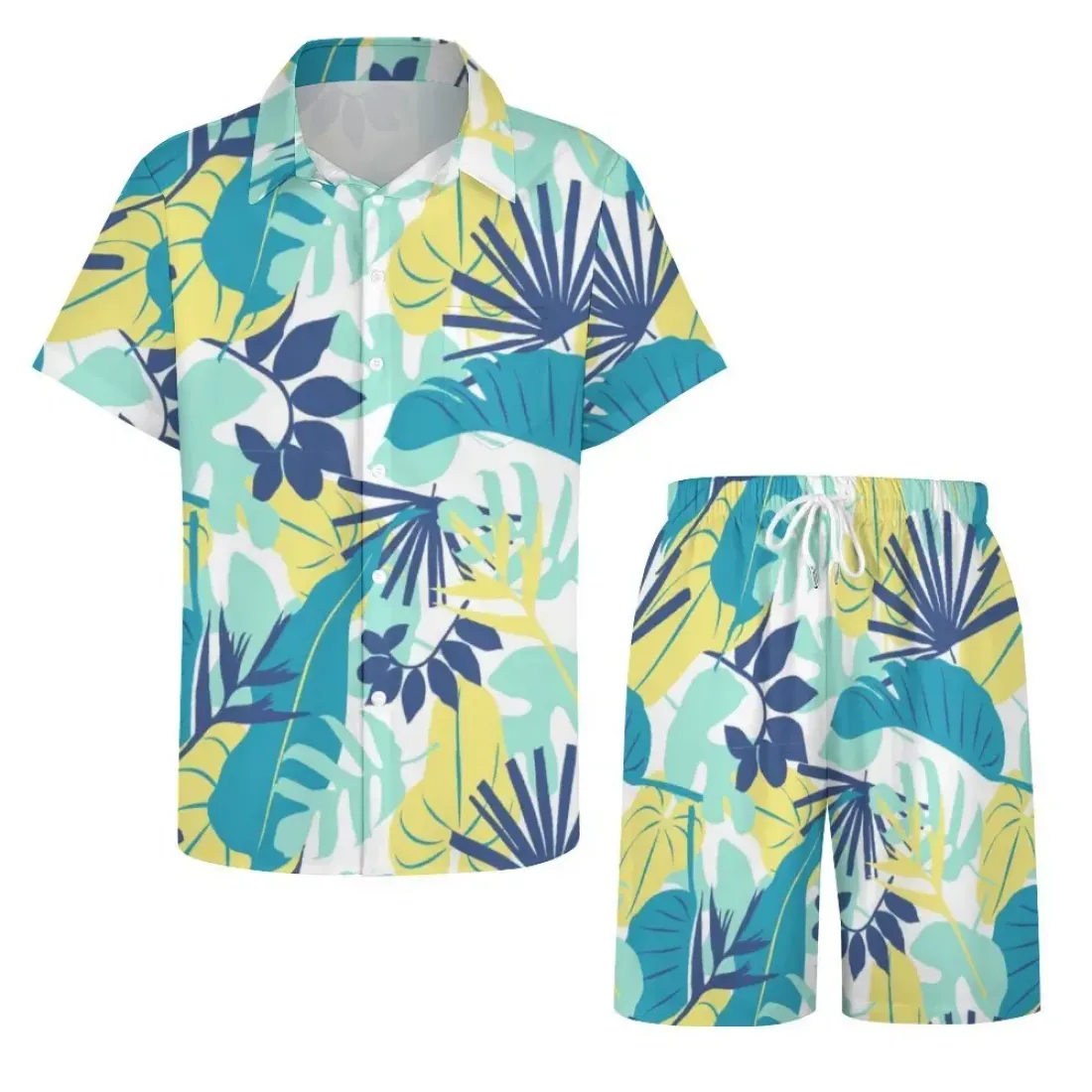 Men's Collared Short Sleeve Shirt Set — photo 3