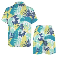 Men's Collared Short Sleeve Shirt Set thumbnail 4