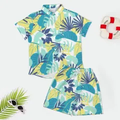 Men's Collared Short Sleeve Shirt Set thumbnail 5