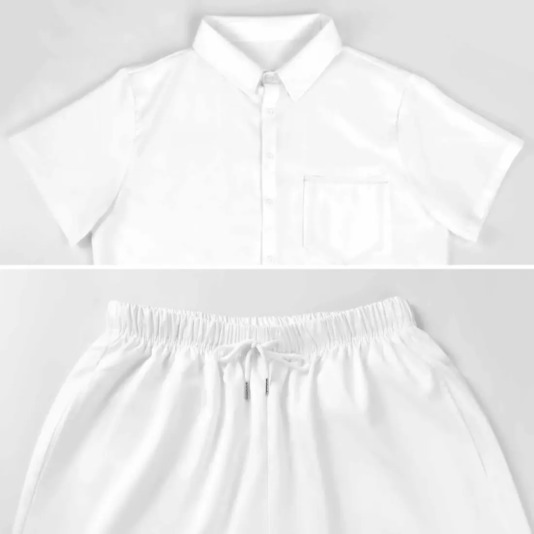 Men's Collared Short Sleeve Shirt Set — photo 6