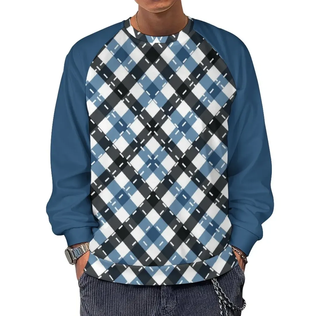Men's Raglan Crewneck Sweatshirt — photo 2