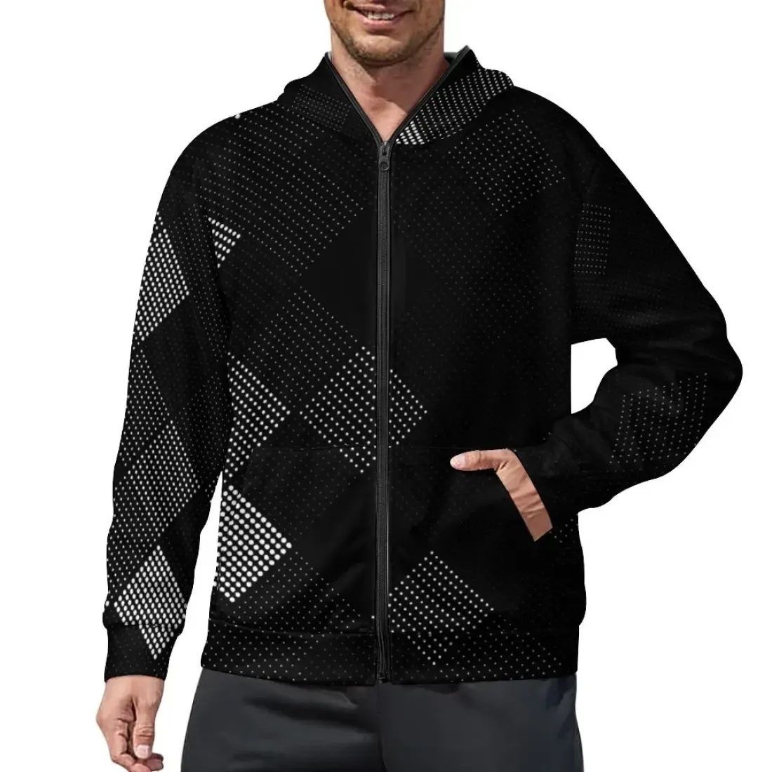 Men's Full Zip Hoodie(WY14) — photo 2