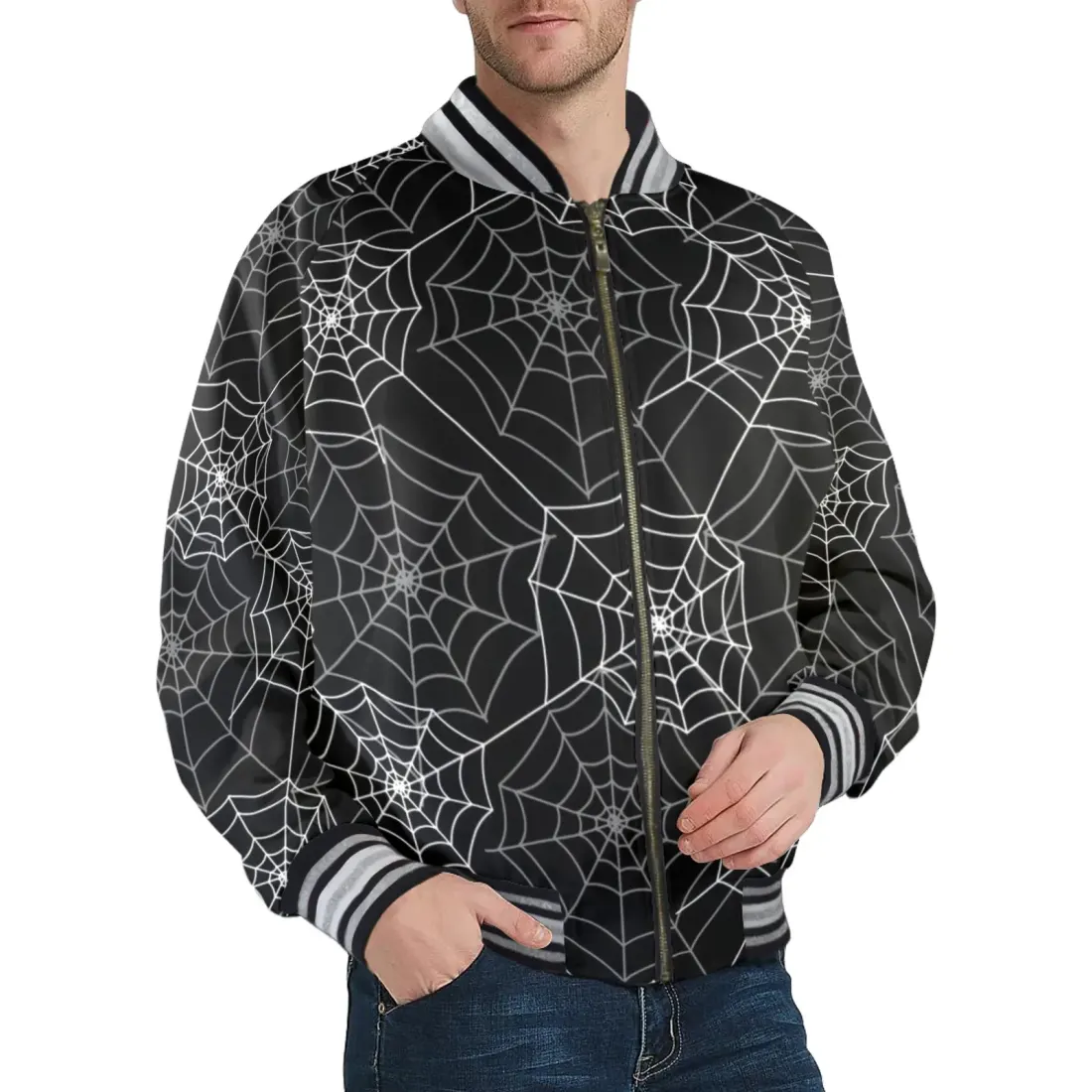 Men's Ribbed-Stripe Jacket (Model H21) — photo 2