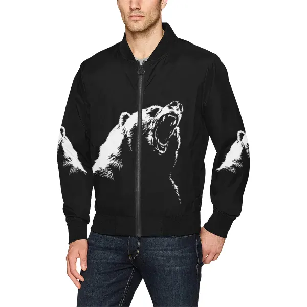 Men's All Over Print Bomber Jacket (Model H31)
