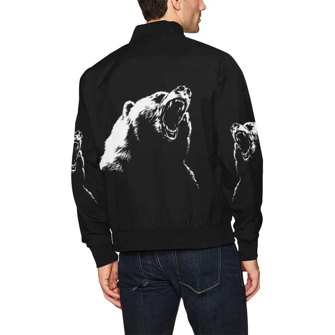 Men's All Over Print Bomber Jacket (Model H31) — photo 2