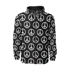 Men's All Over Print Quilted Windbreaker(Model H35) thumbnail 3