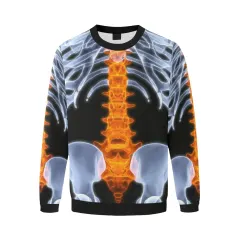 Men's All Over Print Fuzzy Sweatshirt (Model H18) thumbnail 3