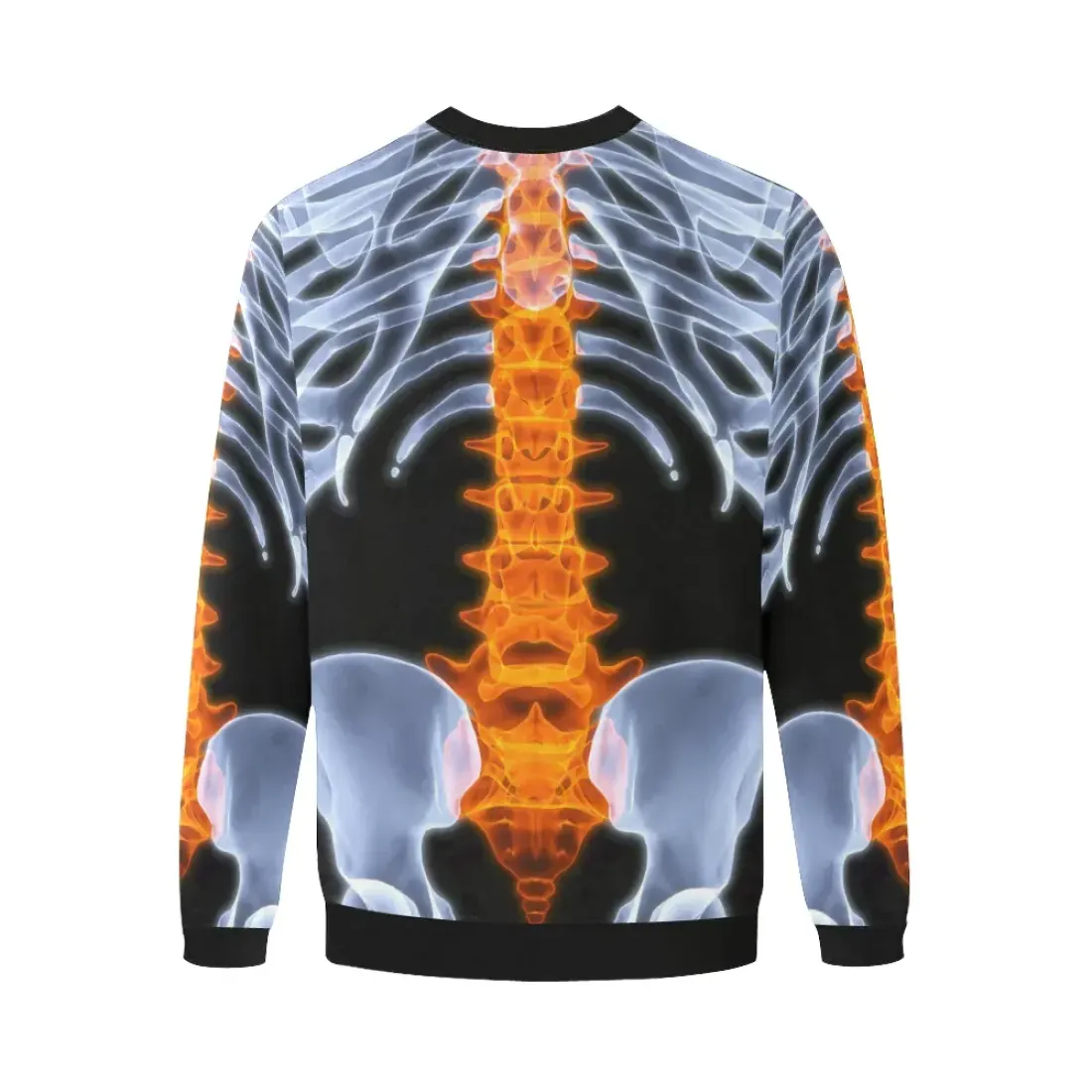 Men's All Over Print Fuzzy Sweatshirt (Model H18) — photo 4