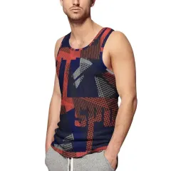 Fitted All-Over Print Tank Top BK thumbnail 3