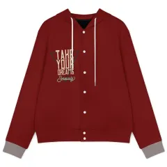 Unisex Hooded Baseball Jacket thumbnail 5