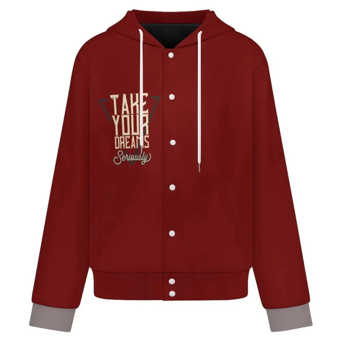 Unisex Hooded Baseball Jacket — photo 6