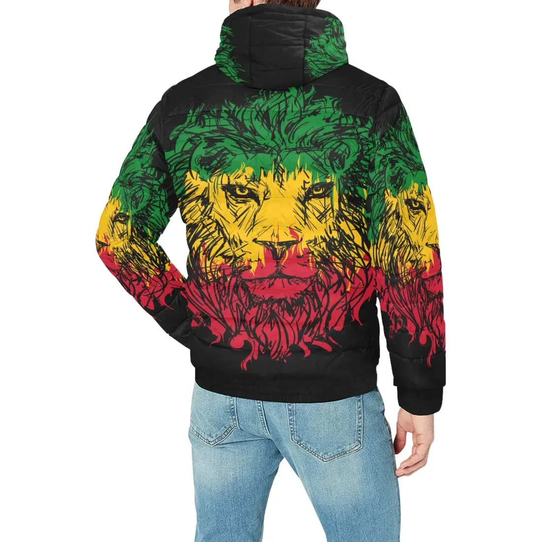 Men's Hooded Bomber Jacket(ModelH42) — photo 2