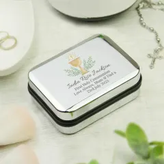Personalised First Holy Communion Jewellery Box, Engraved Keepsake Gift thumbnail 3