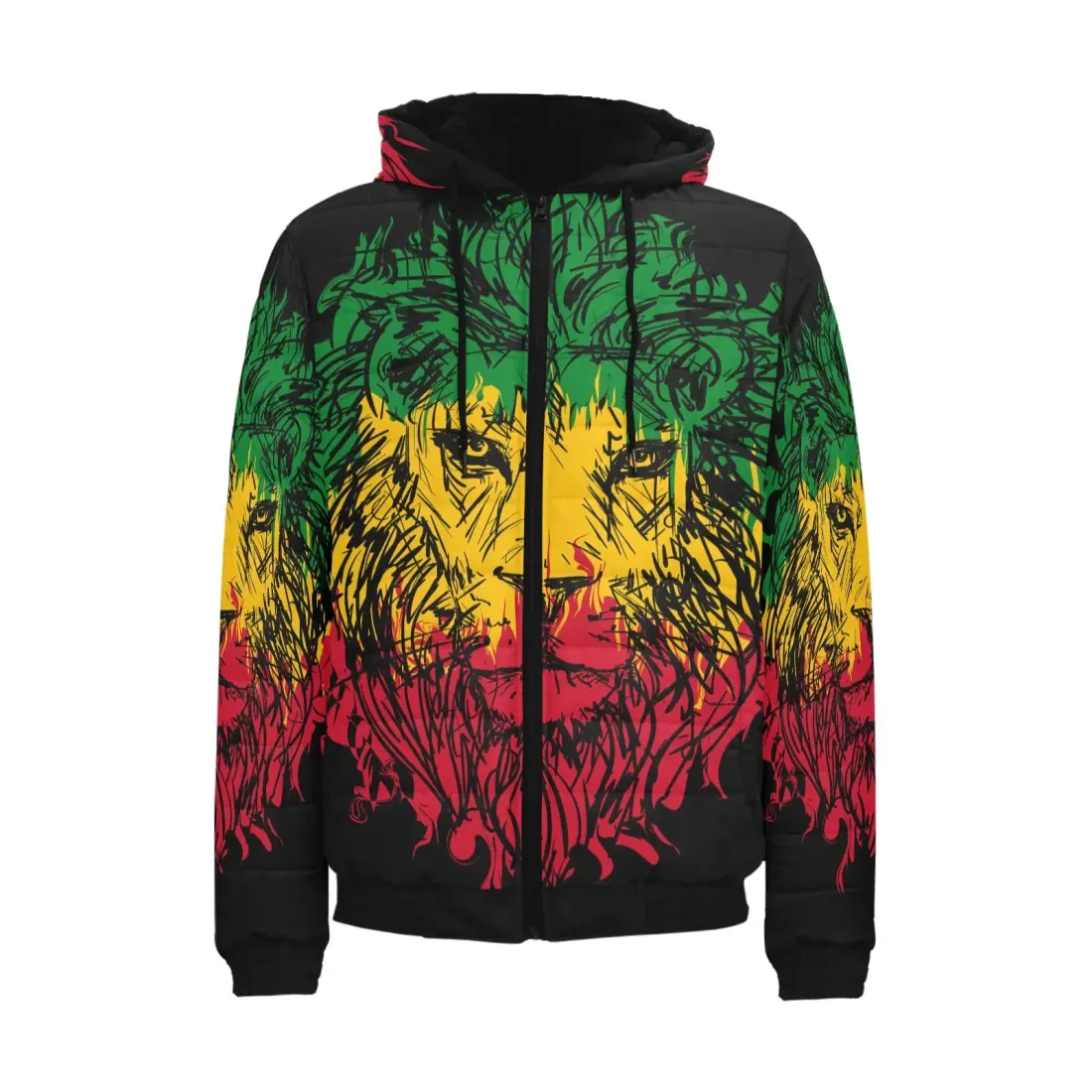 Men's Hooded Bomber Jacket(ModelH42) — photo 3