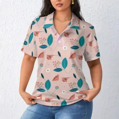 Women's Straight Fit Polo Shirt with Buttons thumbnail 1