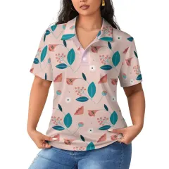 Women's Straight Fit Polo Shirt with Buttons thumbnail 2