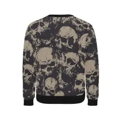 Men's Rib Cuff Crew Neck Sweatshirt(Model H34) thumbnail 4