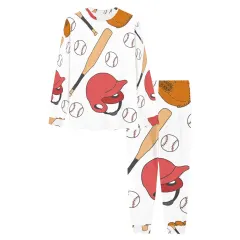 Men's All Over Print Pajama Set with Custom Collar, Cuff and Trouser Opening (ModelSets 07) thumbnail 3