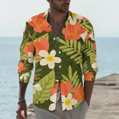 Men's Long-sleeved Shirt with Pocket AY007 thumbnail 1