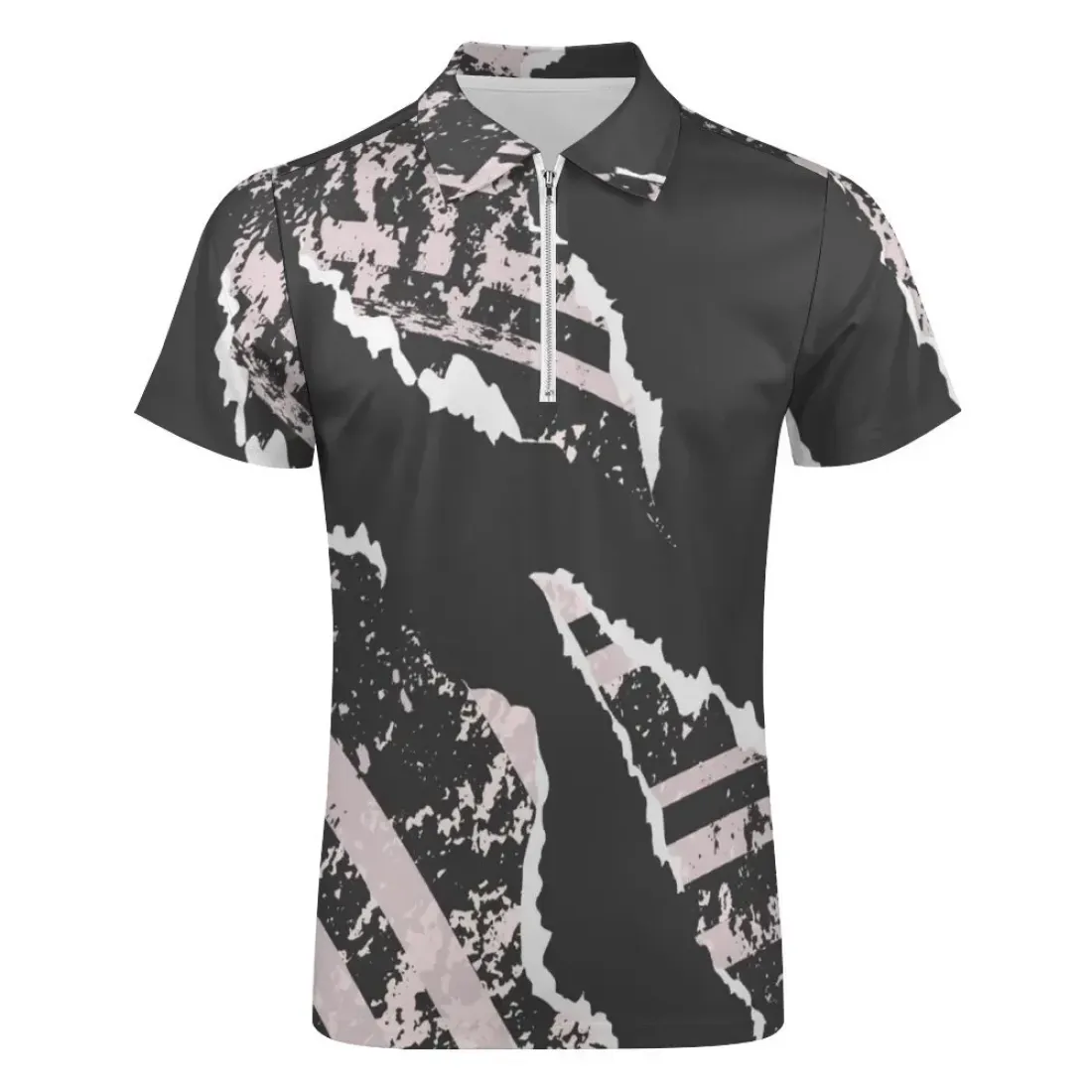 Short-Sleeve Zip Polo Shirt(B470) — photo 3