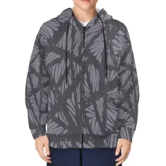 Men's Fleece Full-Zip Hoodie (Model H60) thumbnail 2