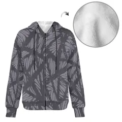 Men's Fleece Full-Zip Hoodie (Model H60) thumbnail 4