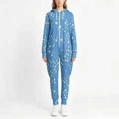 Women's Hooded Zipper Jumpsuit thumbnail 1