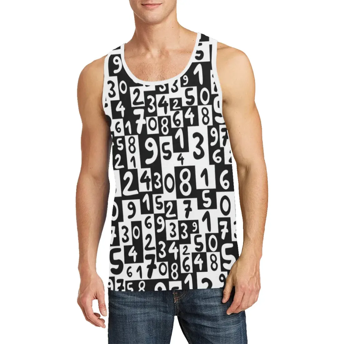 Men's All Over Print Tank Top (Model T57)