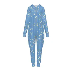 Women's Hooded Zipper Jumpsuit thumbnail 2