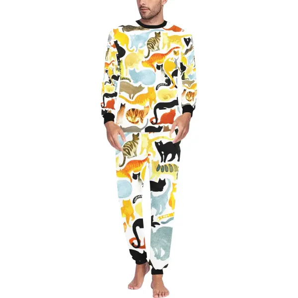 Men's All Over Print Pajama Set (ModelSets 07)