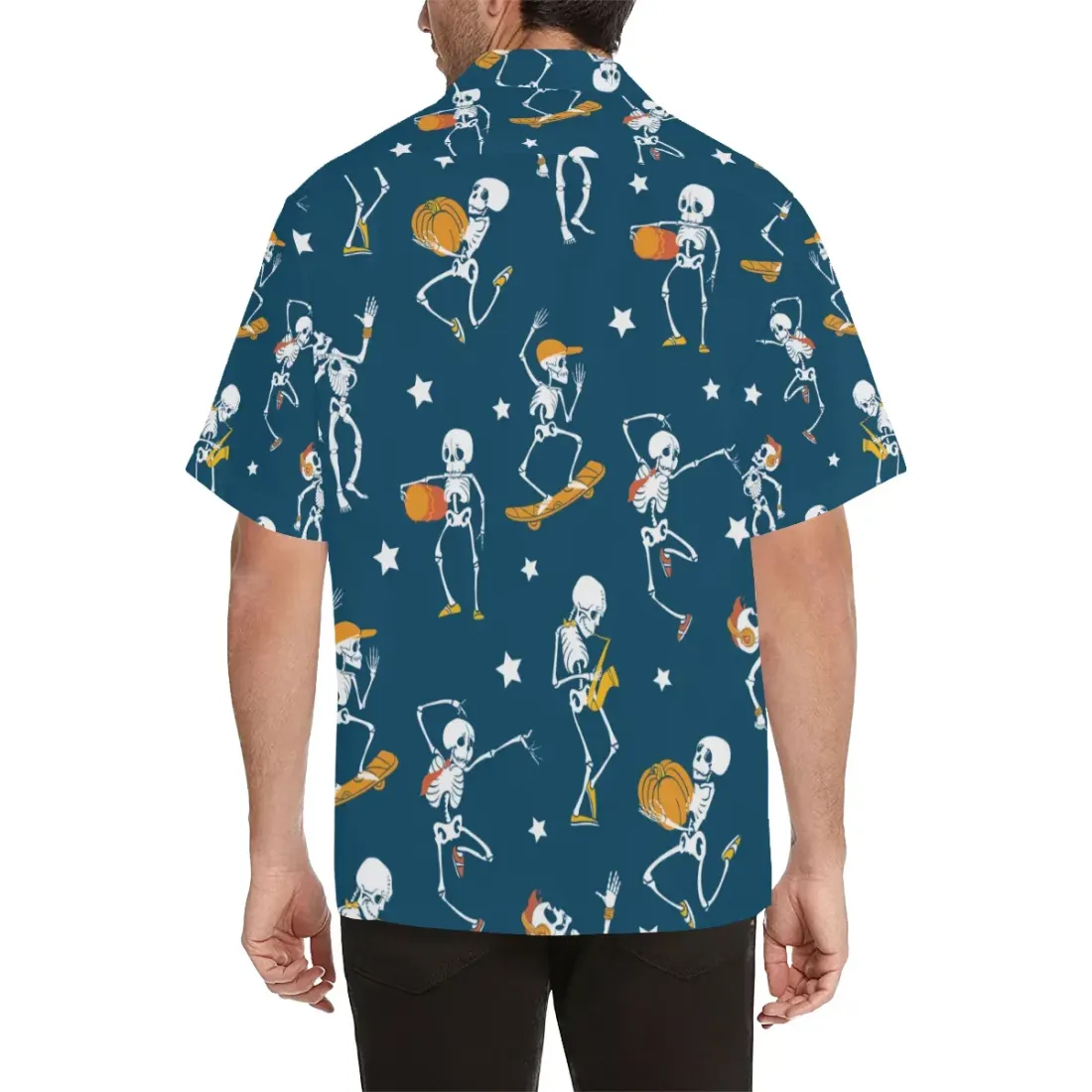 Men's All Over Print Hawaiian Shirt (Model T58) — photo 2