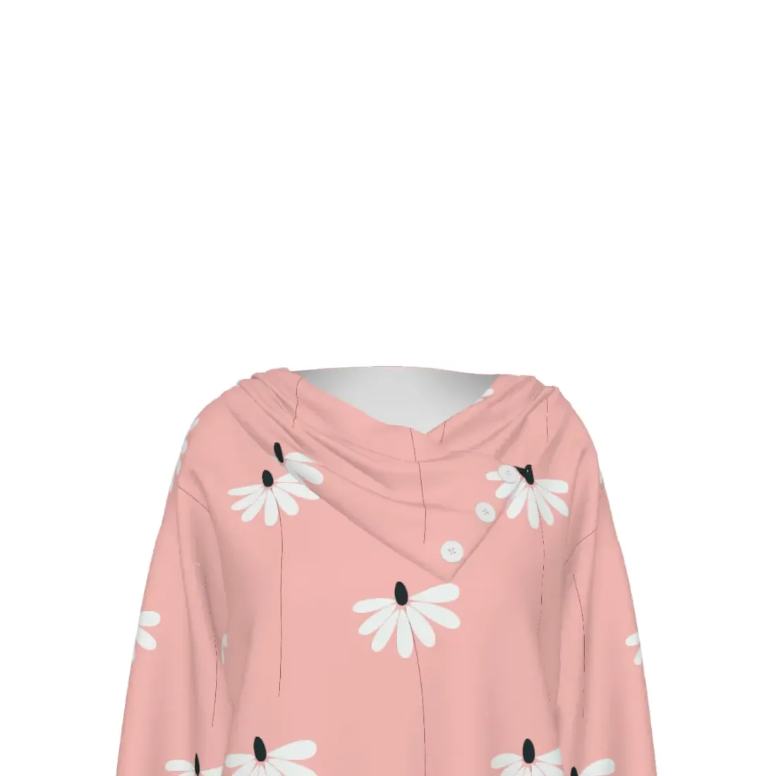 Women's Wrap Neck Long Sleeve Shirt — photo 6