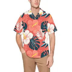Men's All Over Print Hawaiian Shirt With Chest Pocket(ModelT58)(Merged Design) thumbnail 1