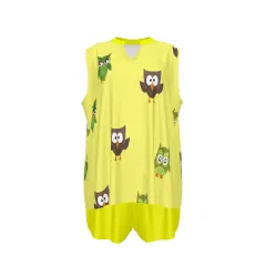 Women's Sleeveless Pocketed T-shirt and Shorts Set thumbnail 2