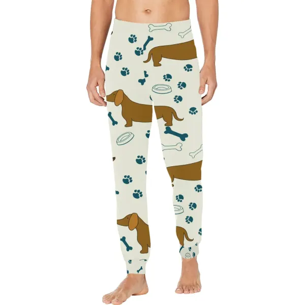 Men's All Over Print Pajama Trousers with Custom Trouser Opening (ModelSets 07)