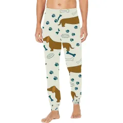 Men's All Over Print Pajama Trousers with Custom Trouser Opening (ModelSets 07) thumbnail 1