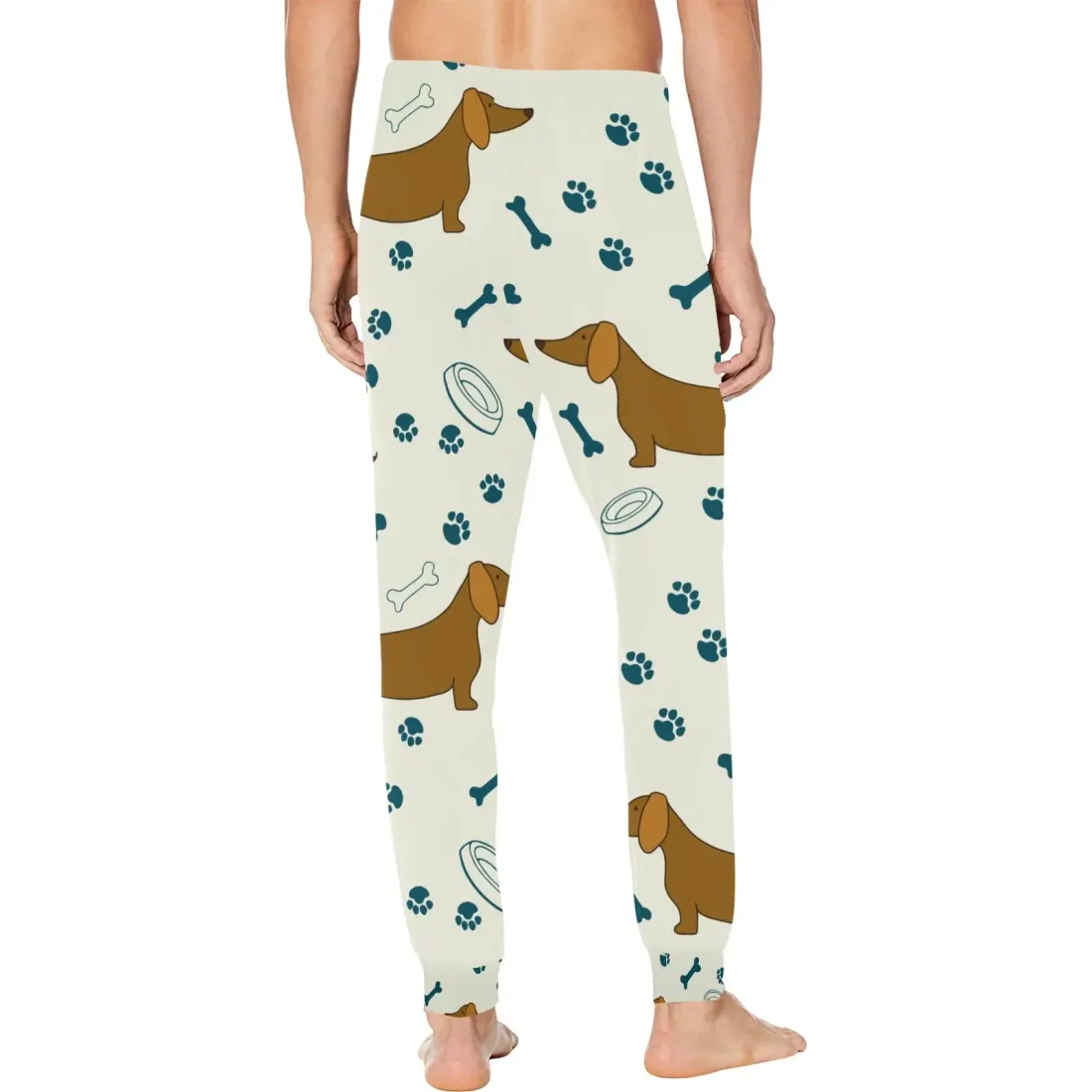 Men's All Over Print Pajama Trousers with Custom Trouser Opening (ModelSets 07) — photo 2