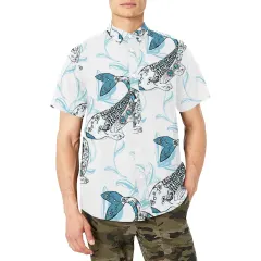 Men's AOP Short Sleeve Shirt with Chest Pocket (Model T53) thumbnail 1