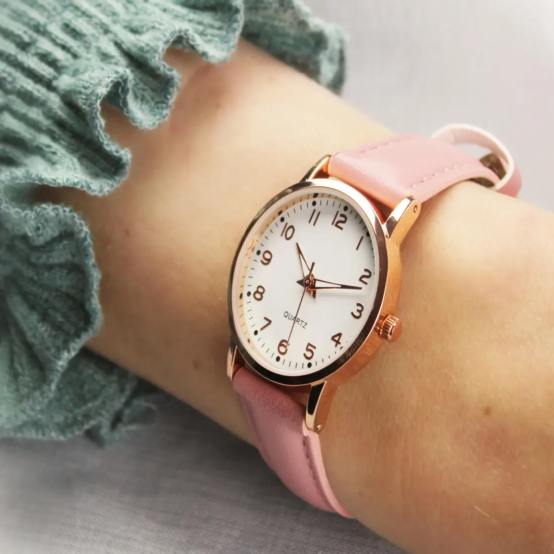 Personalised Pink Watch, Engraved Christening Keepsake, Custom Name Watch, Girls Christian Gift — photo 4
