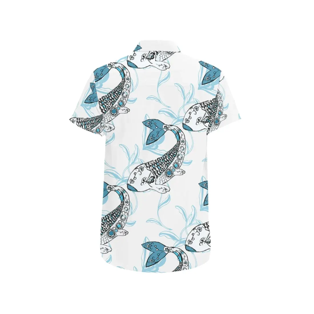 Men's AOP Short Sleeve Shirt with Chest Pocket (Model T53) — photo 4