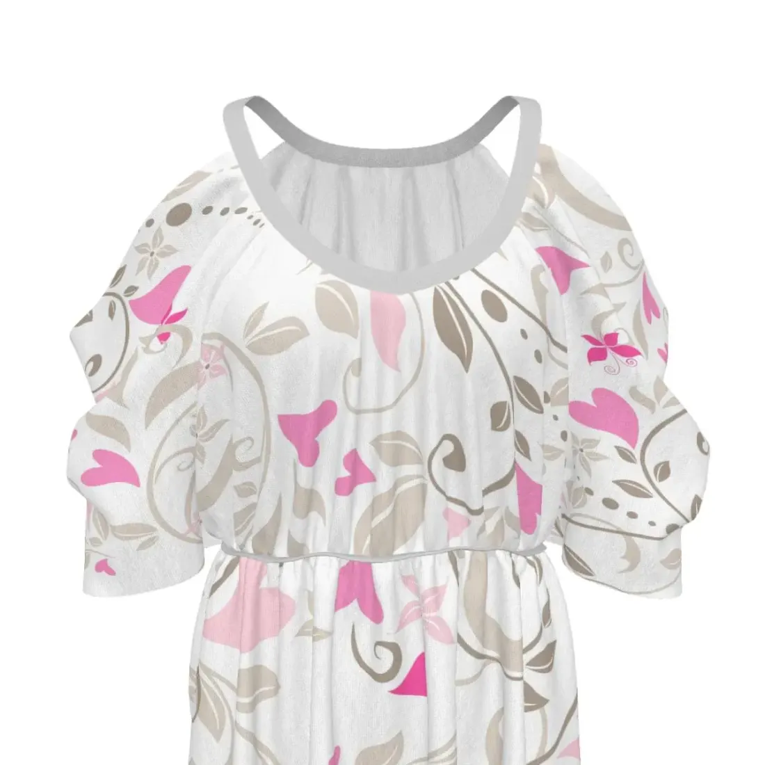 Women's Cold Shoulder Top with Elasticated Waist — photo 6