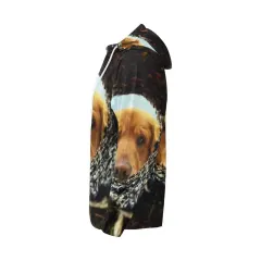 Men's All Over Print Full Zip Hoodie (Model H14) thumbnail 3