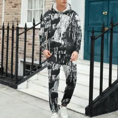 Men's Cotton Feel All-Over Print Tracksuit 4T03 thumbnail 1