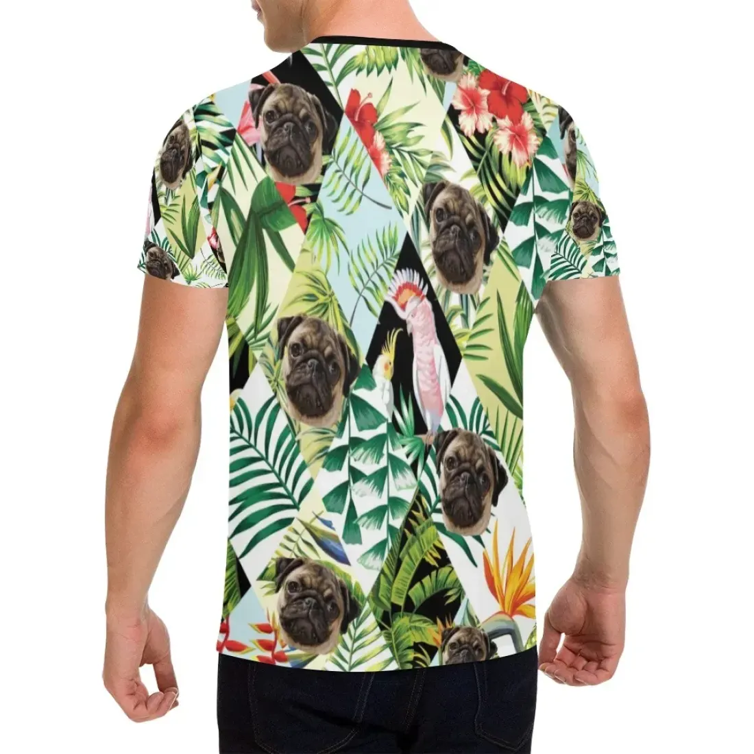 Men's All Over Print T-shirt (USA Size) (Model T40) — photo 2