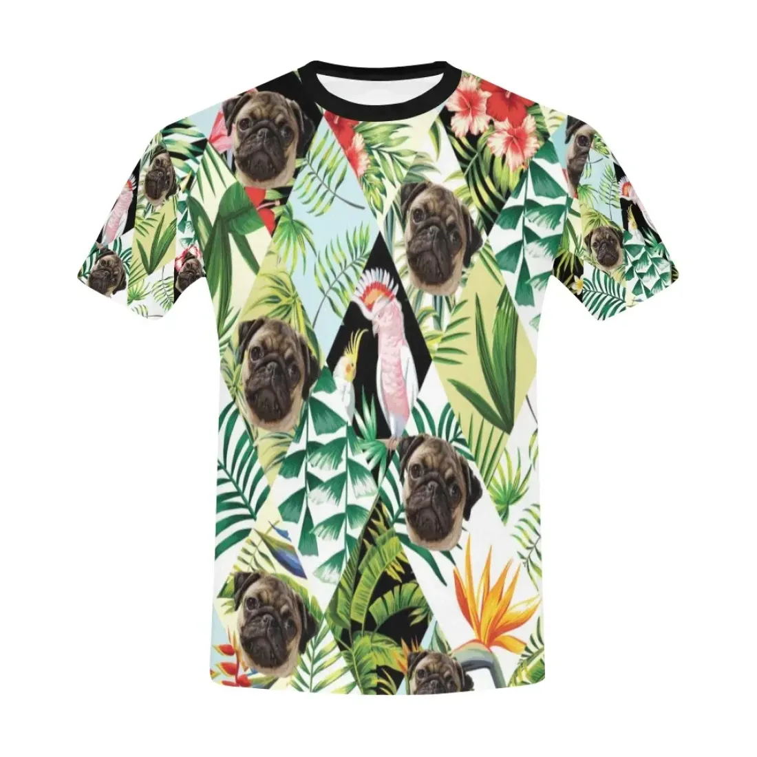Men's All Over Print T-shirt (USA Size) (Model T40) — photo 3