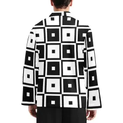 Men's V-Neck Long Pajama Top (Model Sets 02) thumbnail 2