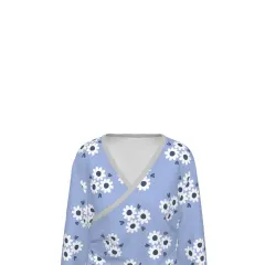Women's V-neck Side-Bone Elastic Sweatshirt thumbnail 6