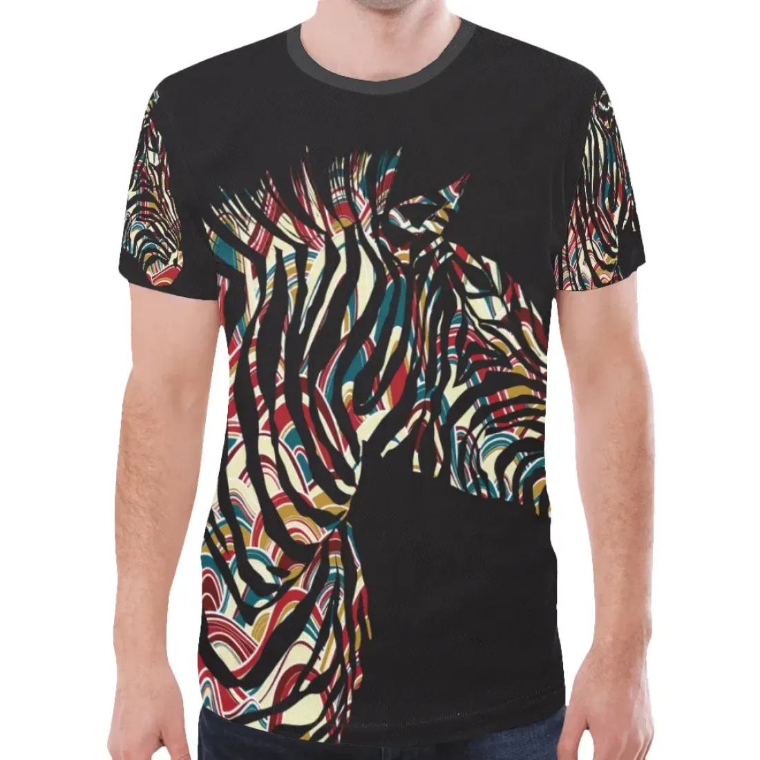 Men's All Over Print Mesh T-shirt (Model T45)