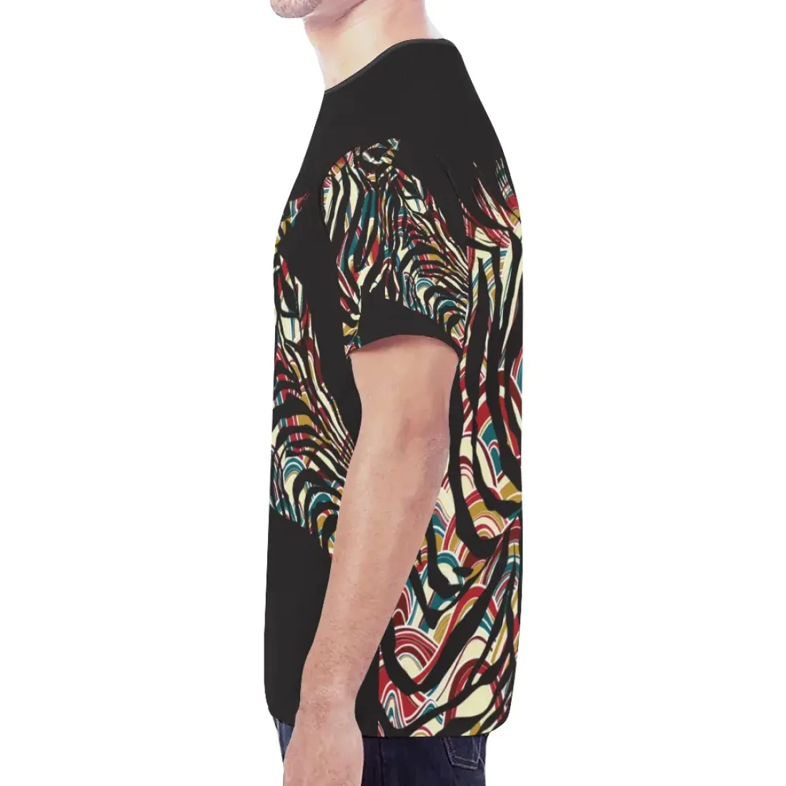 Men's All Over Print Mesh T-shirt (Model T45) — photo 2